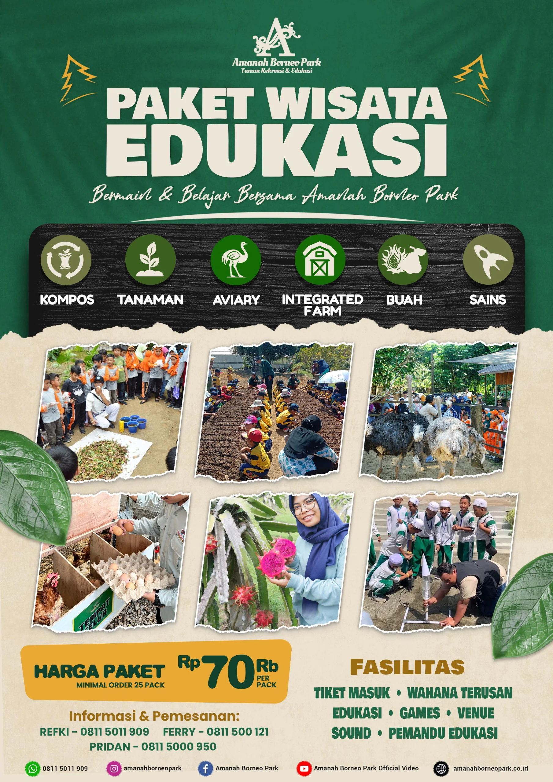 paket edukasi sekolah amanah borneo park